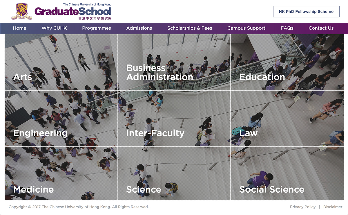 CUHK Graduate School | Postgraduate Admissions