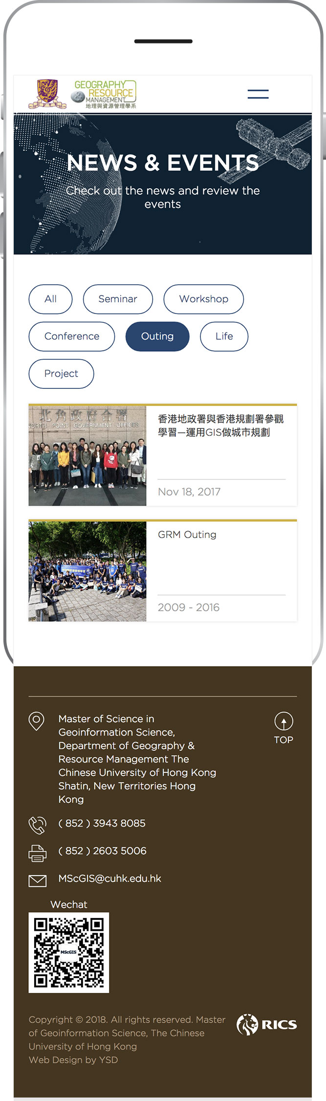 Master of Geoinformation Science, CUHK